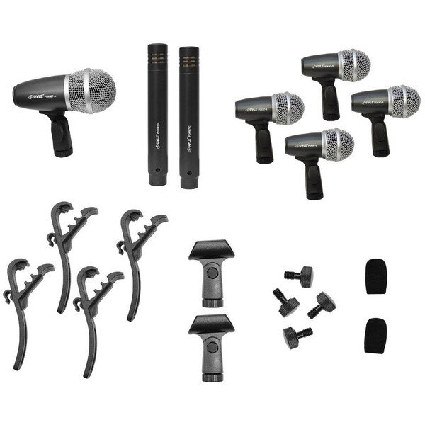 Main product image for Pyle PDKM7 7 Microphone Wired Drum Kit with Carryi 248-4308